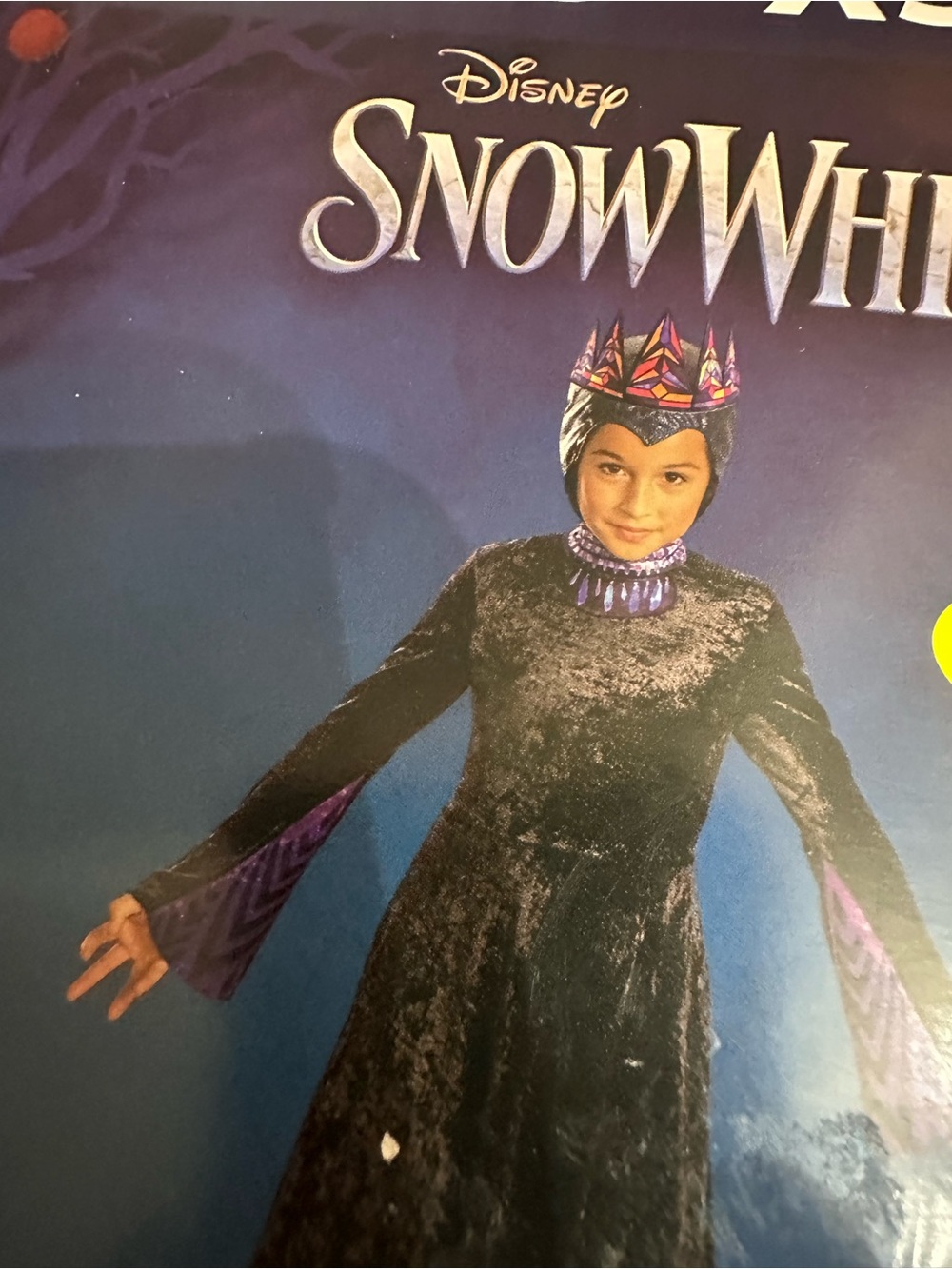 Disney Evil Queen Costume in Black and Purple with Crown
